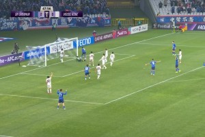 一進(jìn)就進(jìn)倆！路易斯頭球攻門被撲，米內(nèi)羅補(bǔ)射破門梅開二度