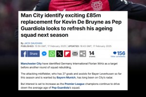 丁丁接班人！郵報：曼城將維爾茨視為重建核心，身價8500萬鎊