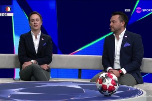 這歐冠節(jié)目誰(shuí)還能保持注意力啊??女主持真的太吸引眼球了