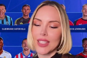 墨西哥美女主持人解析歐冠淘汰賽抽簽??