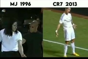 外網(wǎng)網(wǎng)友惡搞：這是C羅最經(jīng)典慶祝動(dòng)作的原版嗎？