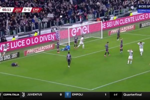 尤文扳平比分！凱夫倫-圖拉姆戲耍擺脫對手小角度打門得手！