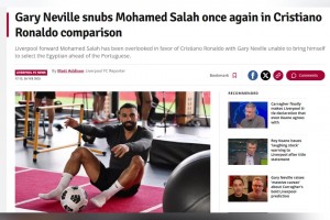 內(nèi)維爾：薩拉赫？他還入選不了英超史上最佳11人