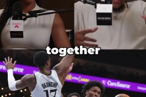 杰倫-格林此前：如果阿門有穩(wěn)定跳投就大結(jié)局了！他是天生超巨！