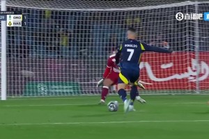 可惜了！安吉洛精妙分球！C羅單刀左腳抽射偏出球門！