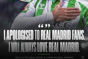 伊斯科：向皇馬球迷道歉，馬德里永遠(yuǎn)在我心中