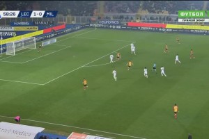 米蘭再丟一球！米蘭左路防守空虛！克爾斯托維奇推射破門！