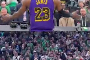 巨星必學(xué)！詹姆斯和塔圖姆賽前儀式對比