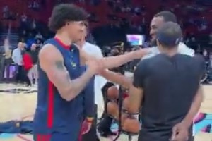 大家都愛他！賽前維金斯與勇士眾將擁抱致意