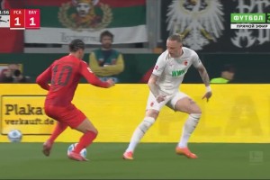 拜仁扳平比分！薩內(nèi)邊路突傳中，穆西亞拉強(qiáng)行轉(zhuǎn)身抽射破門！