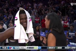 ??恩比德怎么想？愛德華茲接受費城全場球迷高呼MVP??