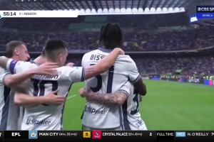 國(guó)米擴(kuò)大比分！比塞克暴力頭球破門(mén)！迪馬爾科角球送助攻！