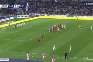 藍(lán)鷹率先打破僵局！羅馬尼奧利接定位球頭球破門！