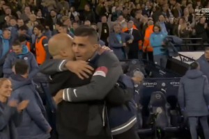 爭(zhēng)五大戰(zhàn)絕殺搶分！瓜帥和羅德里賽后激情擁抱