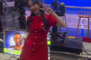 難受！王嘉琦：這是果果姐給我買的咖啡 掘金贏了看她跳的多開心