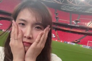 這錢(qián)花得值！韓國(guó)電視臺(tái)小姐姐花1.6w買(mǎi)機(jī)票來(lái)看孫興慜奪冠