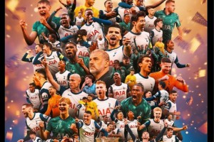 同年破魔咒！凱恩轉(zhuǎn)發(fā)熱刺奪冠海報(bào)：恭喜！