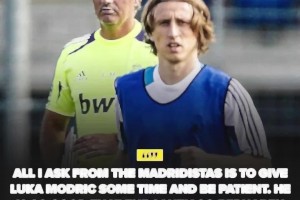 穆里尼奧：我對(duì)皇馬球迷唯一的要求，就是給莫德里奇時(shí)間