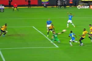 錯失良機(jī)！埃斯特旺斷球反擊，熱爾松傳球維尼修斯射門被封出！