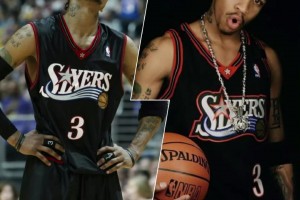 76人黑白紅經(jīng)典球衣下賽季回歸！想起了艾佛森大戰(zhàn)OK的年代