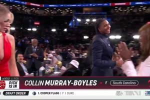 結果16順位被選中了！柯凡此前：楊瀚森沒什么概率進首輪~