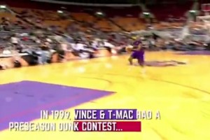 猛龍球迷吃得也太好了吧！猛龍當(dāng)年隊(duì)內(nèi)扣籃大賽，麥迪VS卡特！