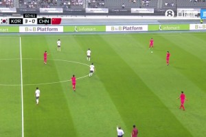 韓國隊角球兩連擊破門！國足57分鐘0-3落后韓國