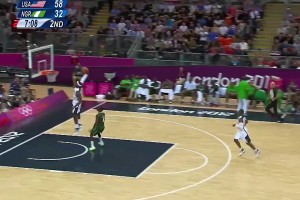 2012年！這個(gè)時(shí)期身體巔峰的詹姆斯！奧運(yùn)會上表演各種炸扣！