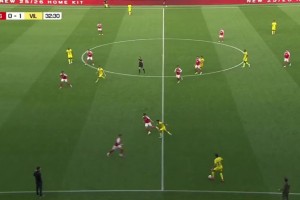 槍手兩球落后！黃潛兩連擊艾永后點(diǎn)補(bǔ)射破門(mén)！