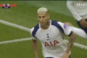 【集錦】英超-理查利森倒鉤+雙響新援庫杜斯2助攻 熱刺3-0伯恩利