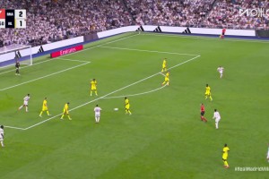 皇馬擴(kuò)大領(lǐng)先優(yōu)勢(shì)！迪亞斯禁區(qū)倒三角，姆巴佩輕松吃餅