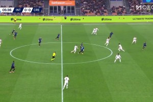 夢(mèng)幻開(kāi)局！巴雷拉搶斷博尼送傳中，勞塔羅輕松包抄破門(mén)