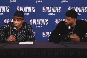 三位對你影響最大的隊友？保羅-喬治：希伯特、威少、小卡！