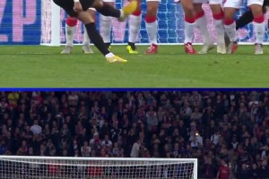 超級巨星！歐冠官方曬內(nèi)馬爾單場比賽任意球世界波雙響??