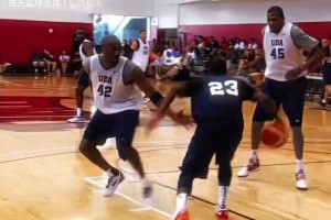 這運(yùn)球能教給弗拉格嗎？歐文當(dāng)年夢之隊(duì)訓(xùn)練賽秀翻一群全明星！