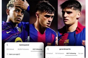 亞馬爾，佩德里和庫巴西取消關(guān)注卡瓦哈爾社媒??