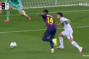 巴薩3-1擴(kuò)大比分！拉什福德禁區(qū)內(nèi)1V1爆桿勁射！費(fèi)爾明長(zhǎng)傳助攻！