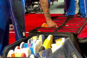 一支NBA球隊賽前要準(zhǔn)備多少鞋子？有誰知道這些鞋子都是誰的呢？